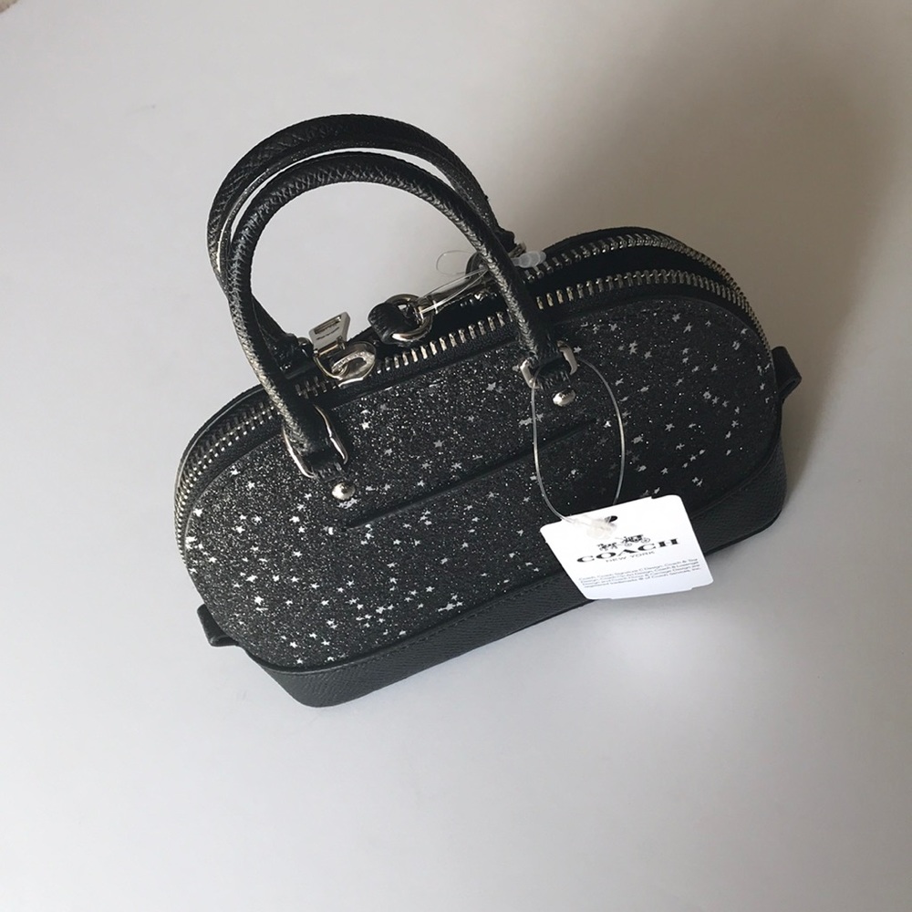 Coach Black Ultra Mini Glitter Crossbody - Picture 3 of 5